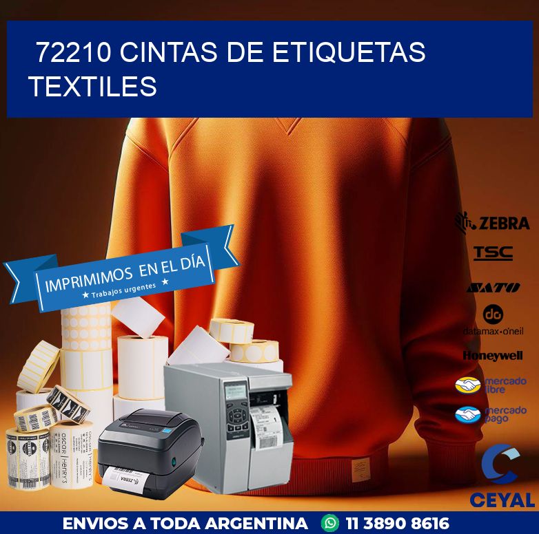 72210 CINTAS DE ETIQUETAS TEXTILES