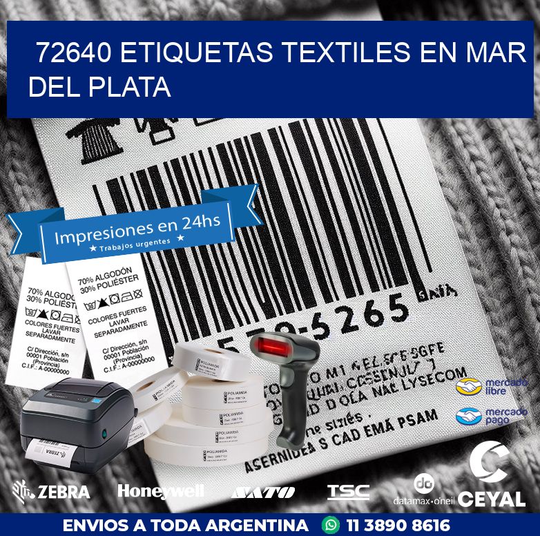 72640 ETIQUETAS TEXTILES EN MAR DEL PLATA