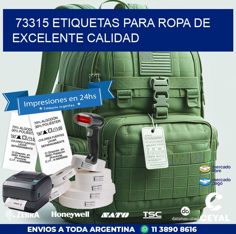 73315 ETIQUETAS PARA ROPA DE EXCELENTE CALIDAD