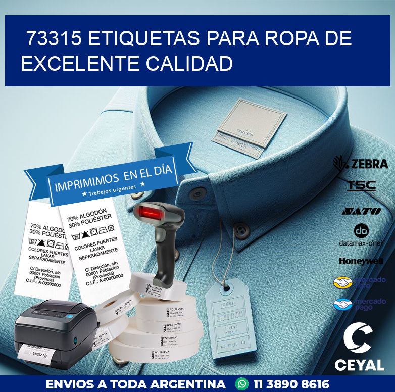 73315 ETIQUETAS PARA ROPA DE EXCELENTE CALIDAD