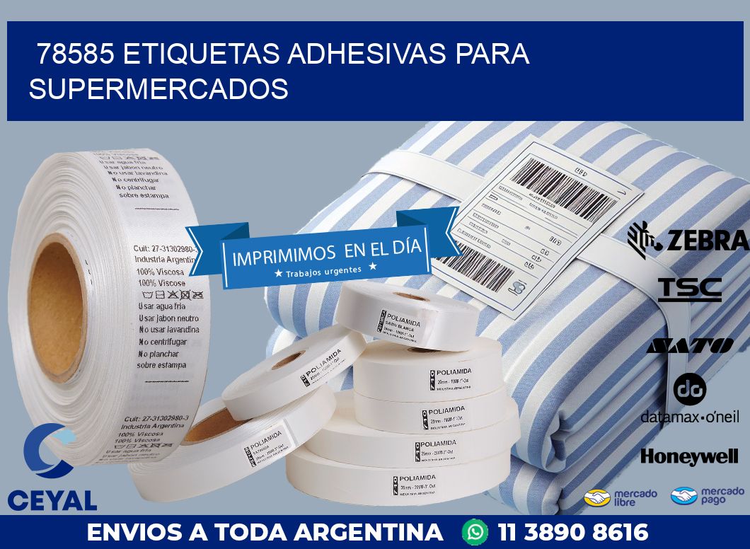 78585 ETIQUETAS ADHESIVAS PARA SUPERMERCADOS