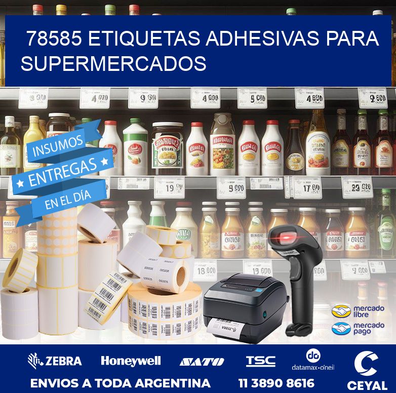 78585 ETIQUETAS ADHESIVAS PARA SUPERMERCADOS