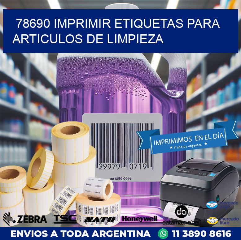 78690 IMPRIMIR ETIQUETAS PARA ARTICULOS DE LIMPIEZA