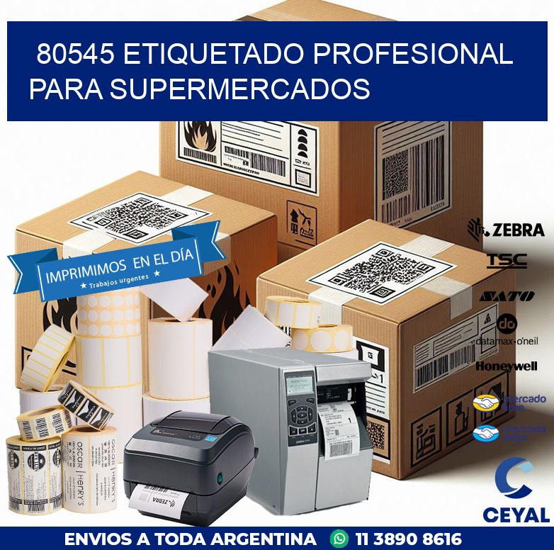 80545 ETIQUETADO PROFESIONAL PARA SUPERMERCADOS