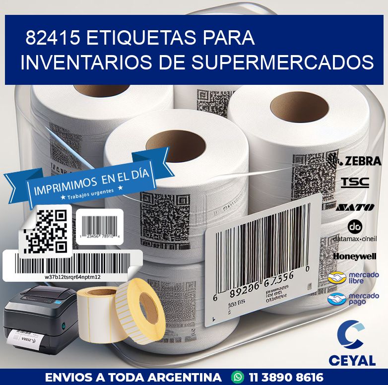 82415 ETIQUETAS PARA INVENTARIOS DE SUPERMERCADOS