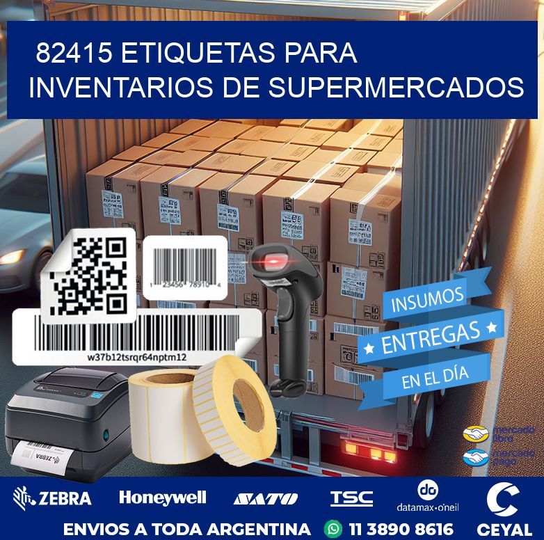 82415 ETIQUETAS PARA INVENTARIOS DE SUPERMERCADOS