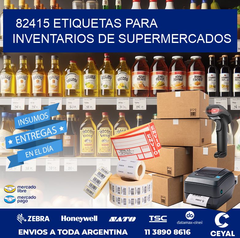 82415 ETIQUETAS PARA INVENTARIOS DE SUPERMERCADOS