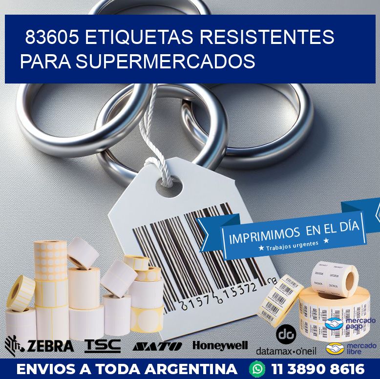 83605 ETIQUETAS RESISTENTES PARA SUPERMERCADOS