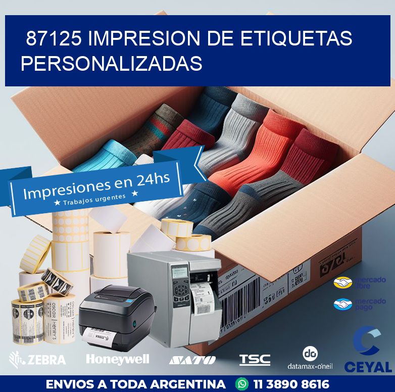 87125 IMPRESION DE ETIQUETAS PERSONALIZADAS