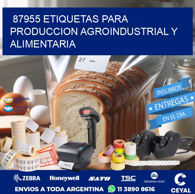 87955 ETIQUETAS PARA PRODUCCION AGROINDUSTRIAL Y ALIMENTARIA