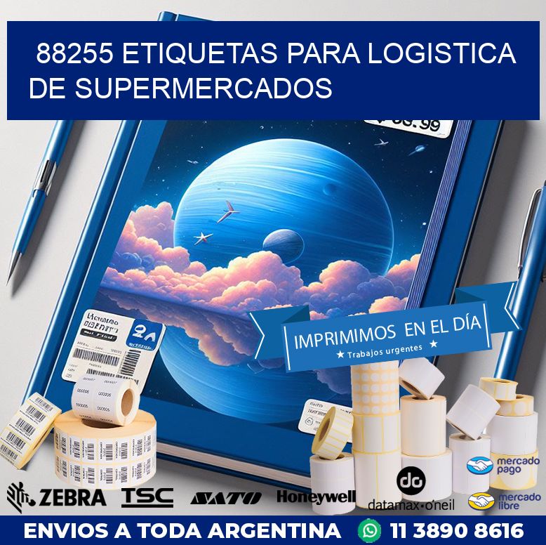 88255 ETIQUETAS PARA LOGISTICA DE SUPERMERCADOS