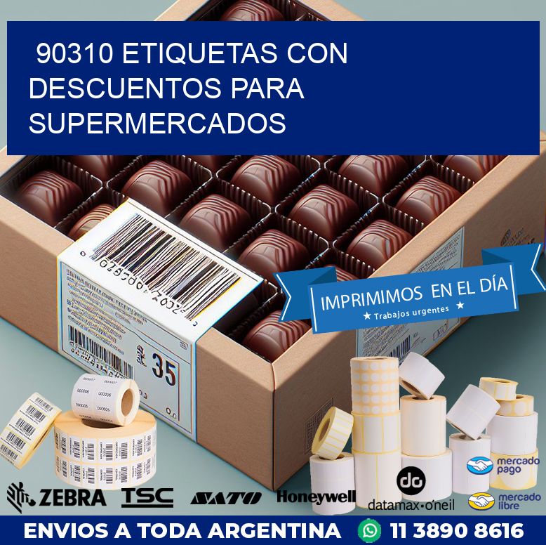 90310 ETIQUETAS CON DESCUENTOS PARA SUPERMERCADOS