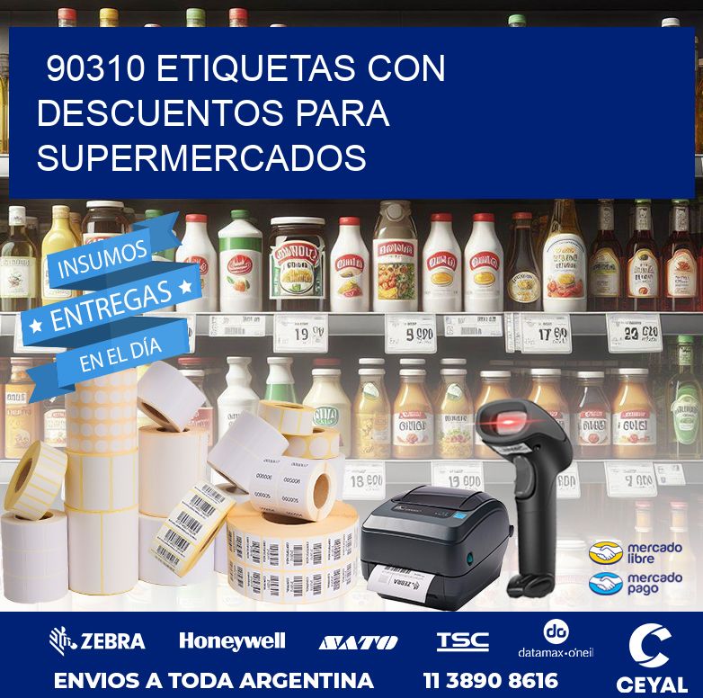 90310 ETIQUETAS CON DESCUENTOS PARA SUPERMERCADOS