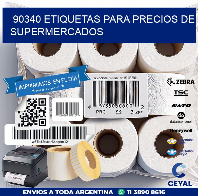 90340 ETIQUETAS PARA PRECIOS DE SUPERMERCADOS