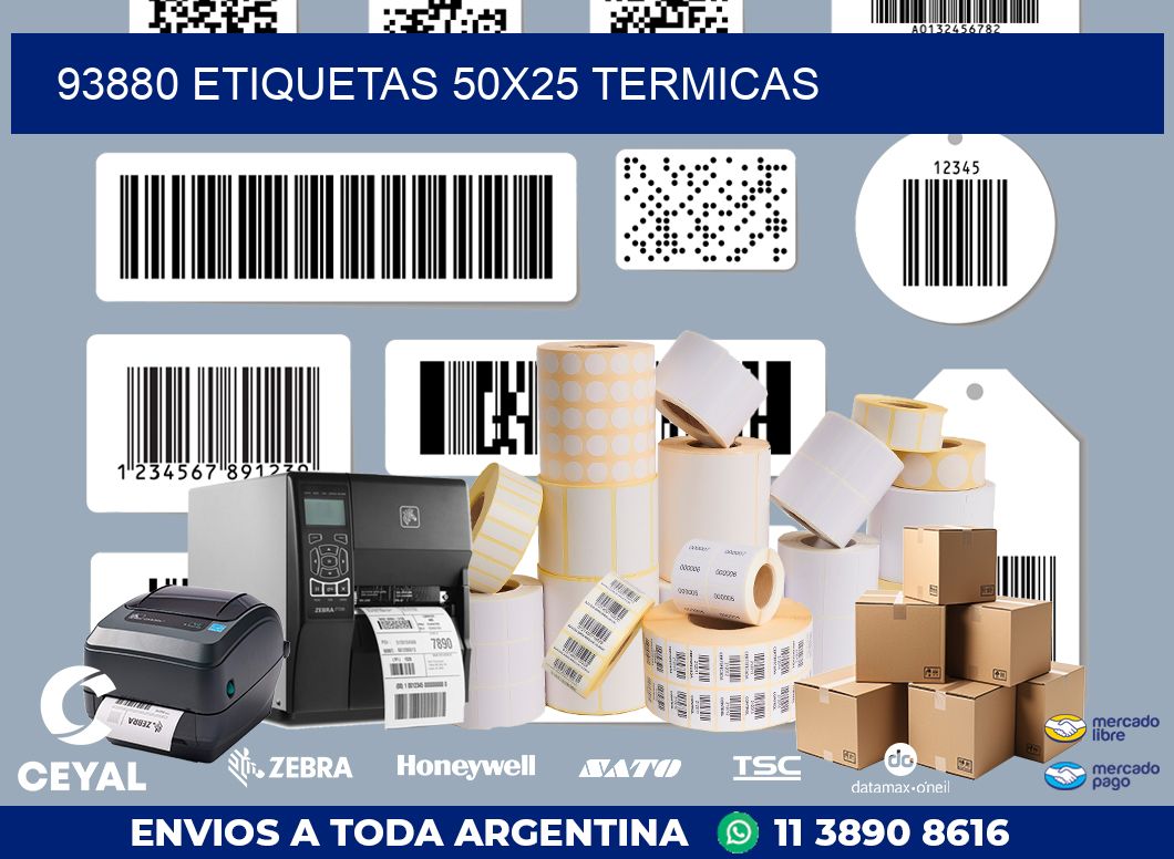 93880 ETIQUETAS 50X25 TERMICAS