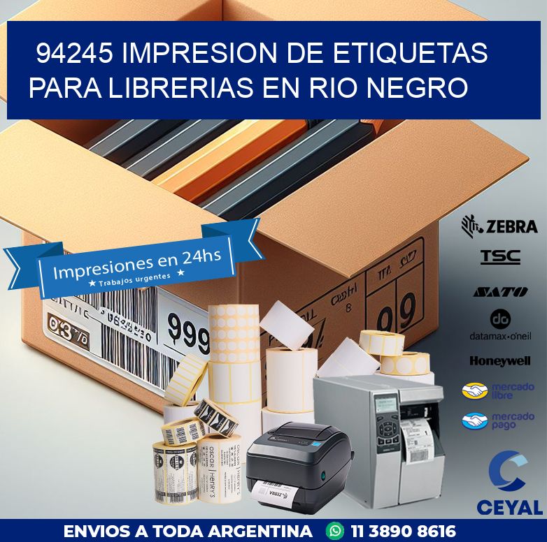 94245 IMPRESION DE ETIQUETAS PARA LIBRERIAS EN RIO NEGRO