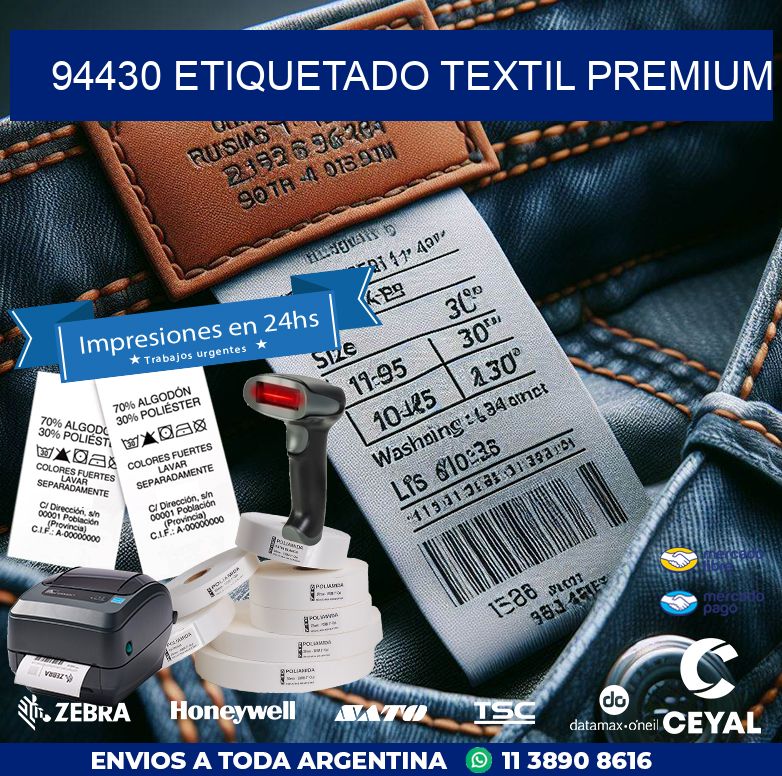 94430 ETIQUETADO TEXTIL PREMIUM