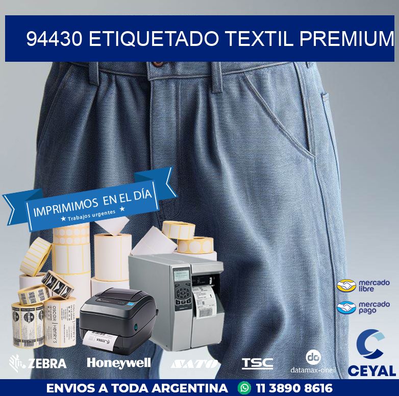 94430 ETIQUETADO TEXTIL PREMIUM