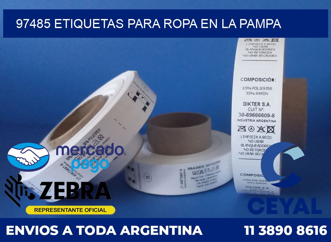 97485 ETIQUETAS PARA ROPA EN LA PAMPA