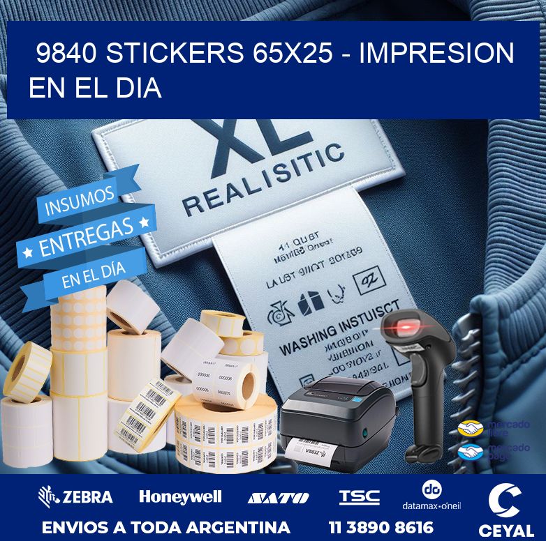 9840 STICKERS 65x25 - IMPRESION EN EL DIA