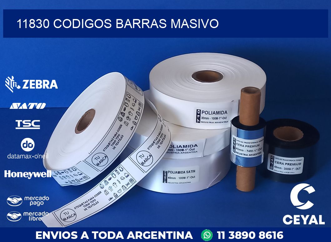 11830 CODIGOS BARRAS MASIVO