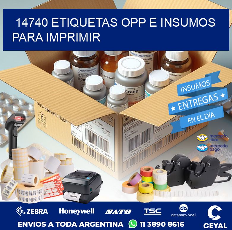 14740 ETIQUETAS OPP E INSUMOS PARA IMPRIMIR