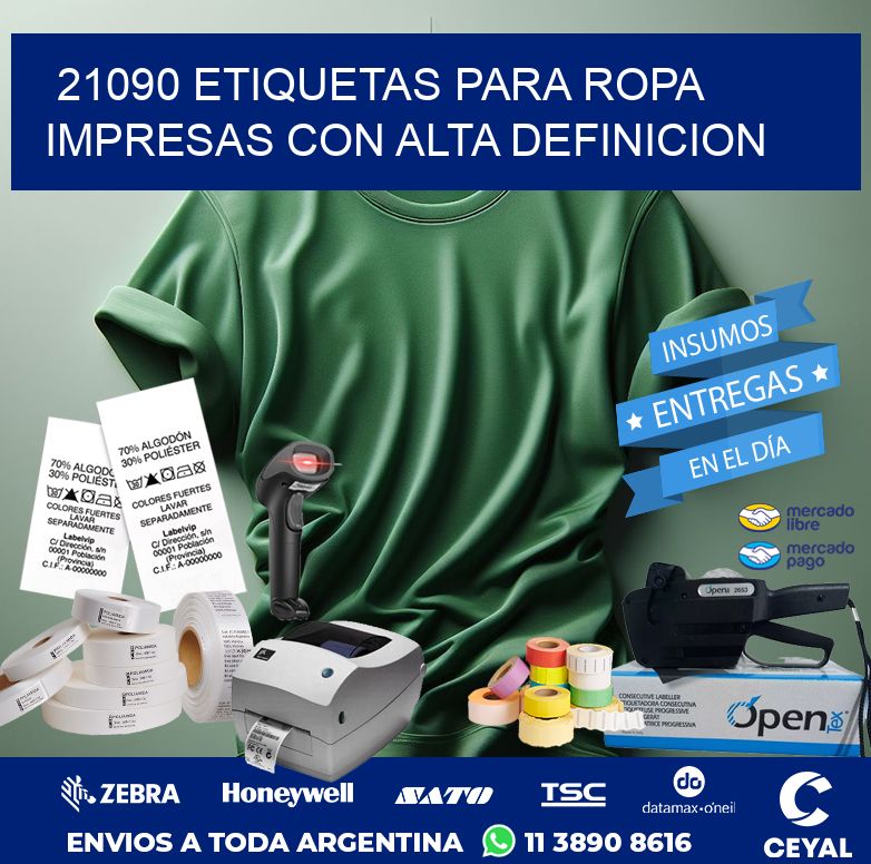 21090 ETIQUETAS PARA ROPA IMPRESAS CON ALTA DEFINICION