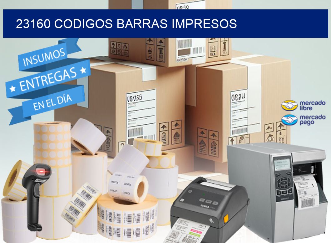23160 CODIGOS BARRAS IMPRESOS