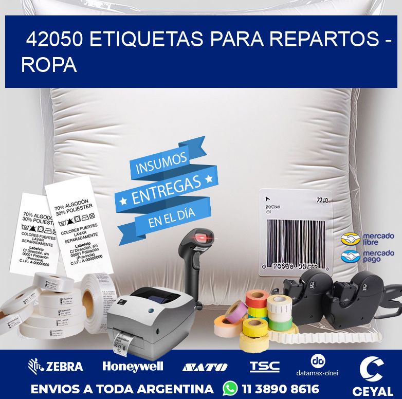 42050 ETIQUETAS PARA REPARTOS – ROPA