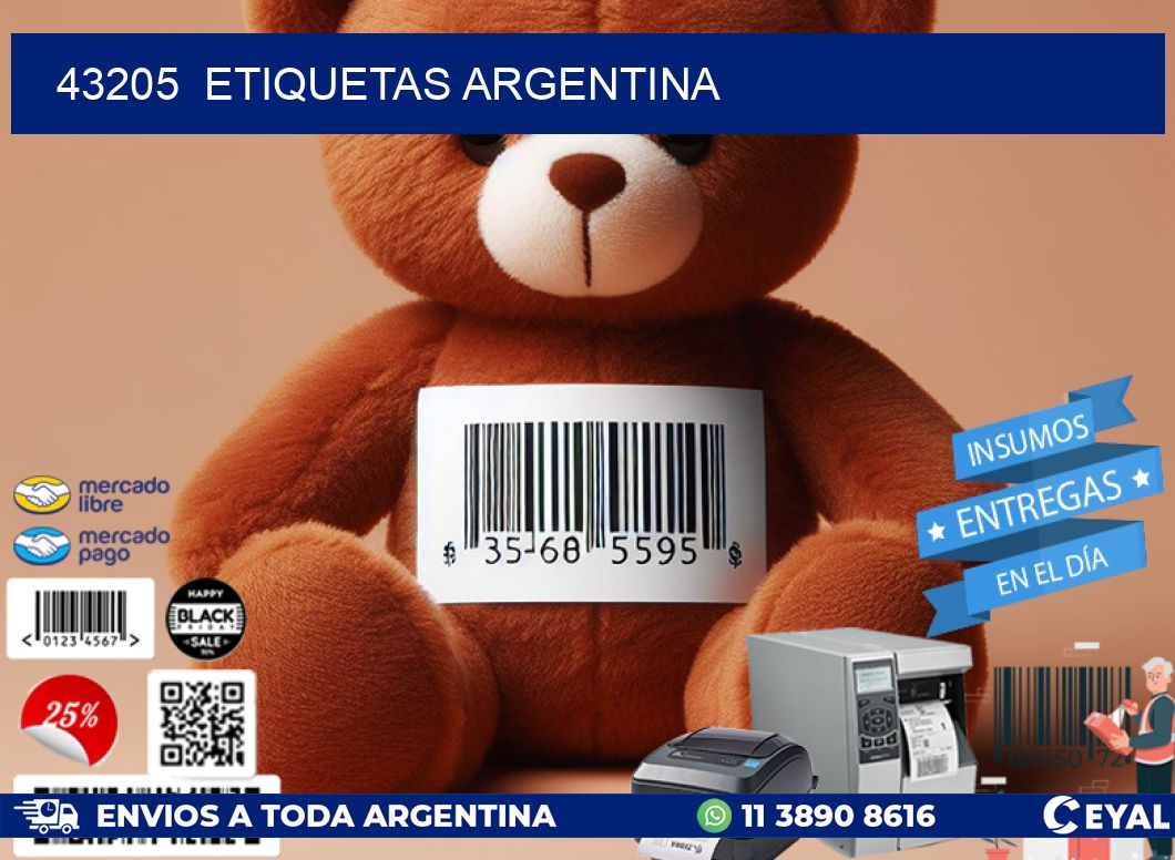 43205  etiquetas argentina
