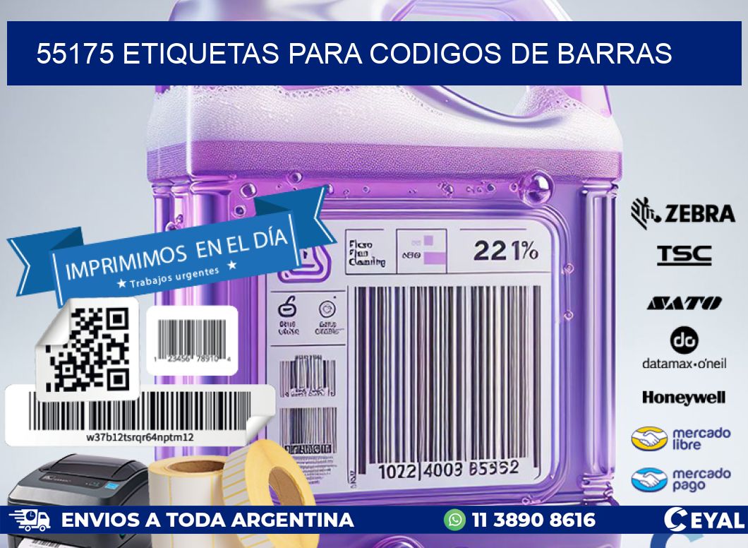 55175 ETIQUETAS PARA CODIGOS DE BARRAS