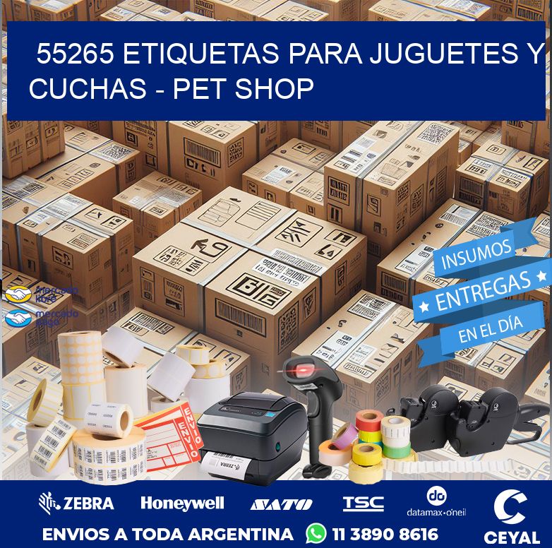 55265 ETIQUETAS PARA JUGUETES Y CUCHAS - PET SHOP