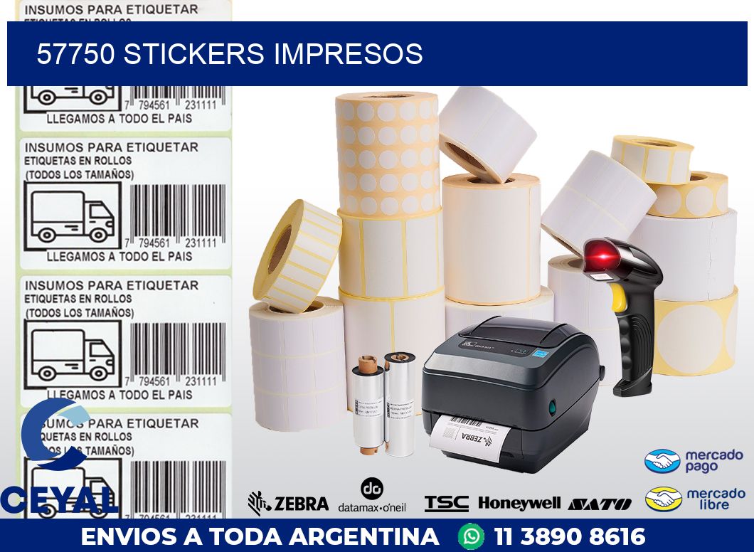 57750 Stickers impresos