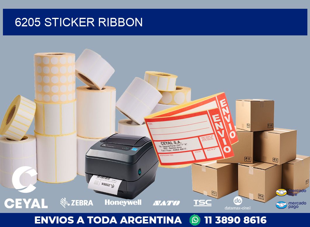 6205 sticker ribbon
