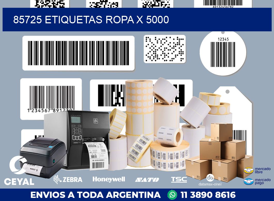 85725 ETIQUETAS ROPA X 5000