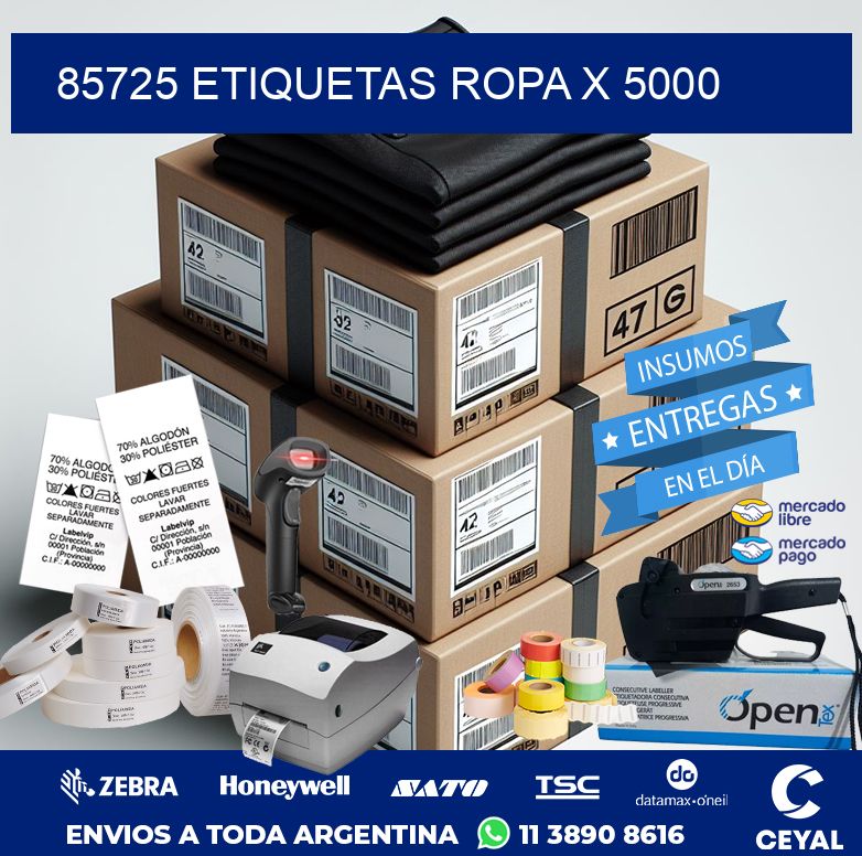 85725 ETIQUETAS ROPA X 5000