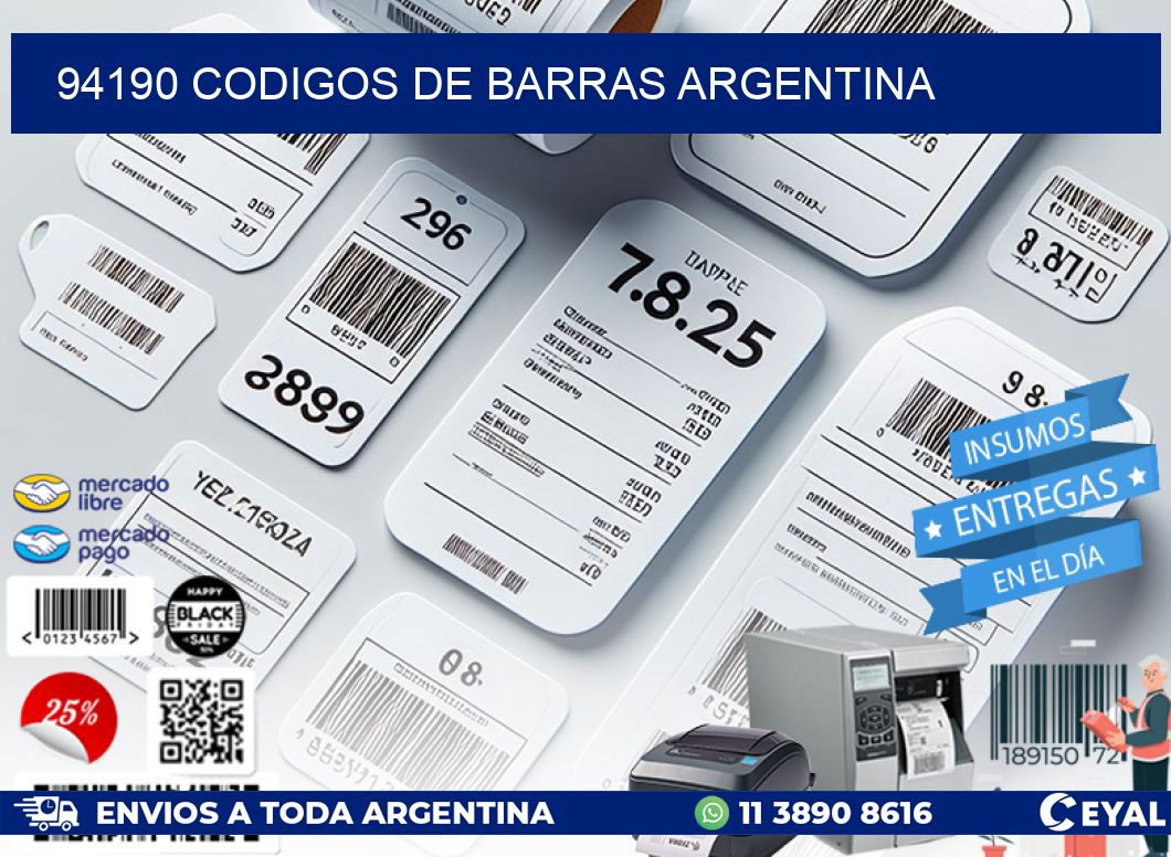 94190 CODIGOS DE BARRAS ARGENTINA