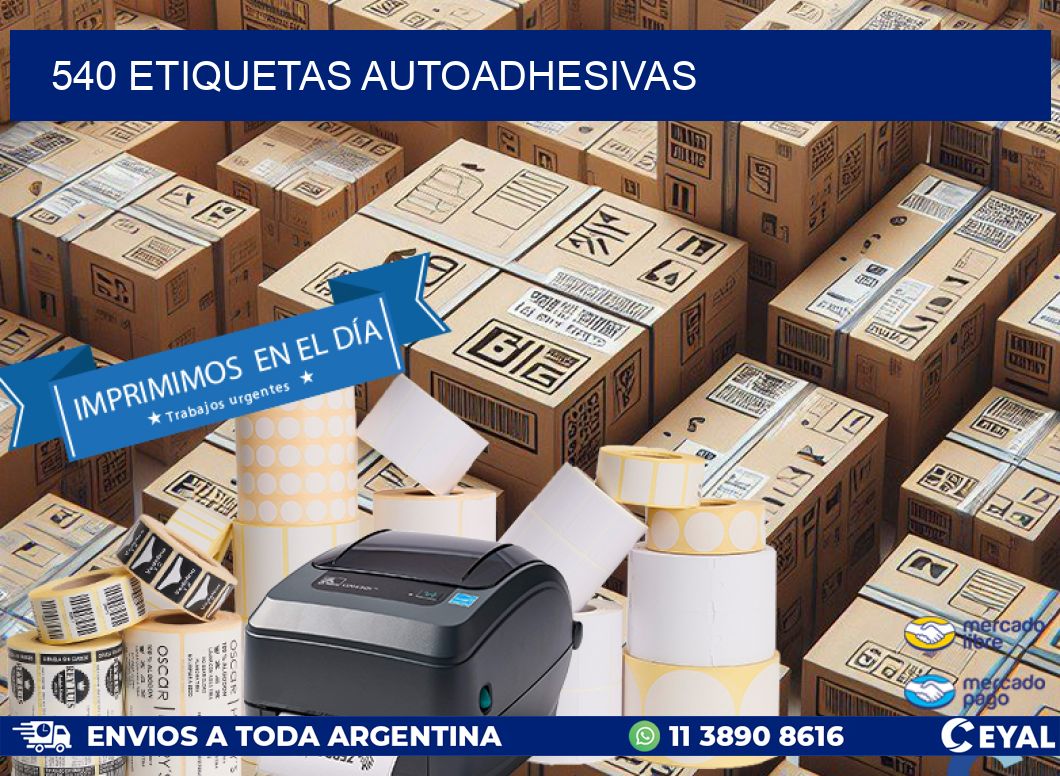 540 ETIQUETAS AUTOADHESIVAS