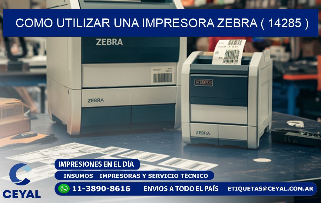 COMO UTILIZAR UNA IMPRESORA ZEBRA ( 14285 )