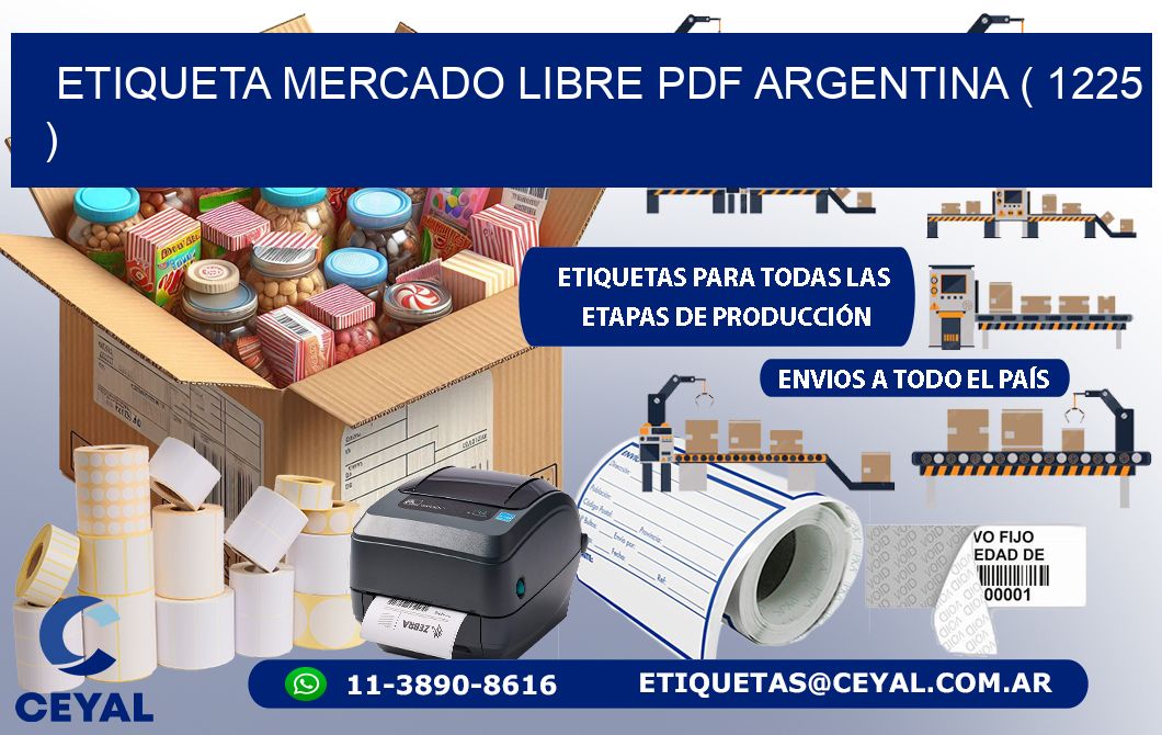 ETIQUETA MERCADO LIBRE PDF ARGENTINA ( 1225 )