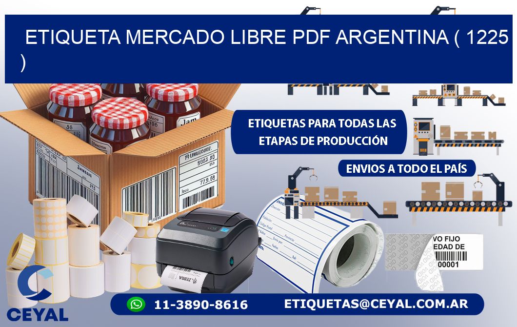 ETIQUETA MERCADO LIBRE PDF ARGENTINA ( 1225 )