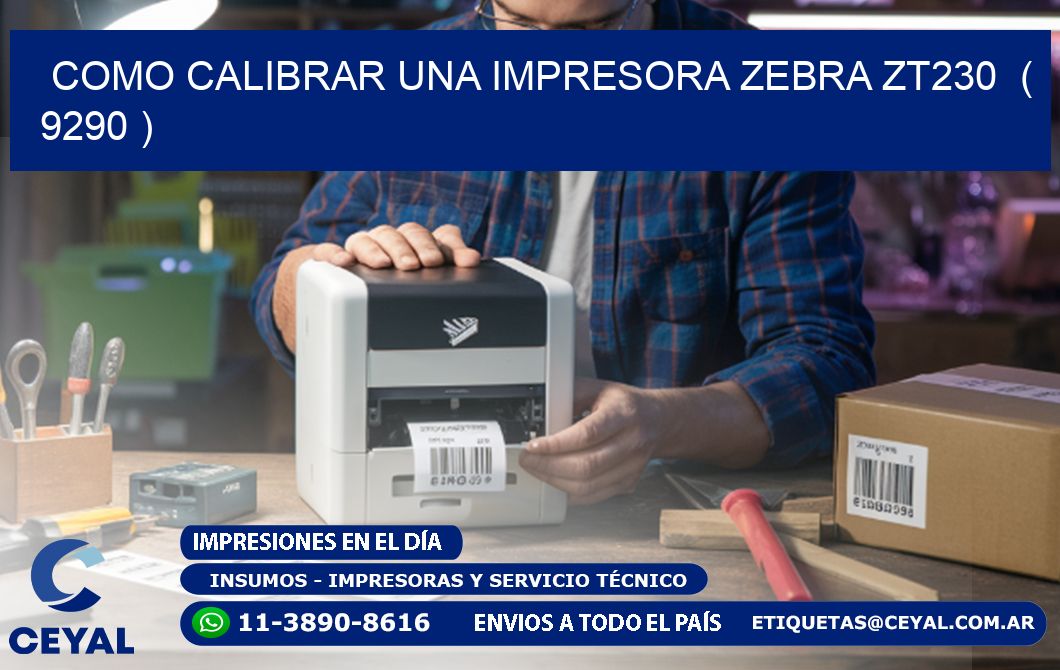 como calibrar una impresora zebra zt230  ( 9290 )