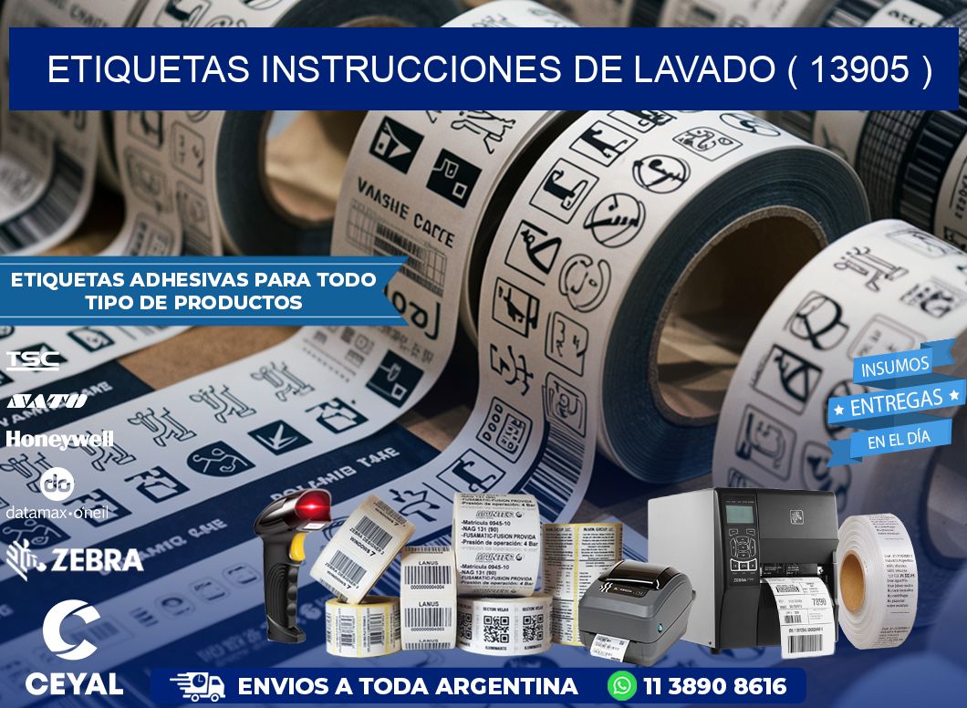 etiquetas instrucciones de lavado ( 13905 )