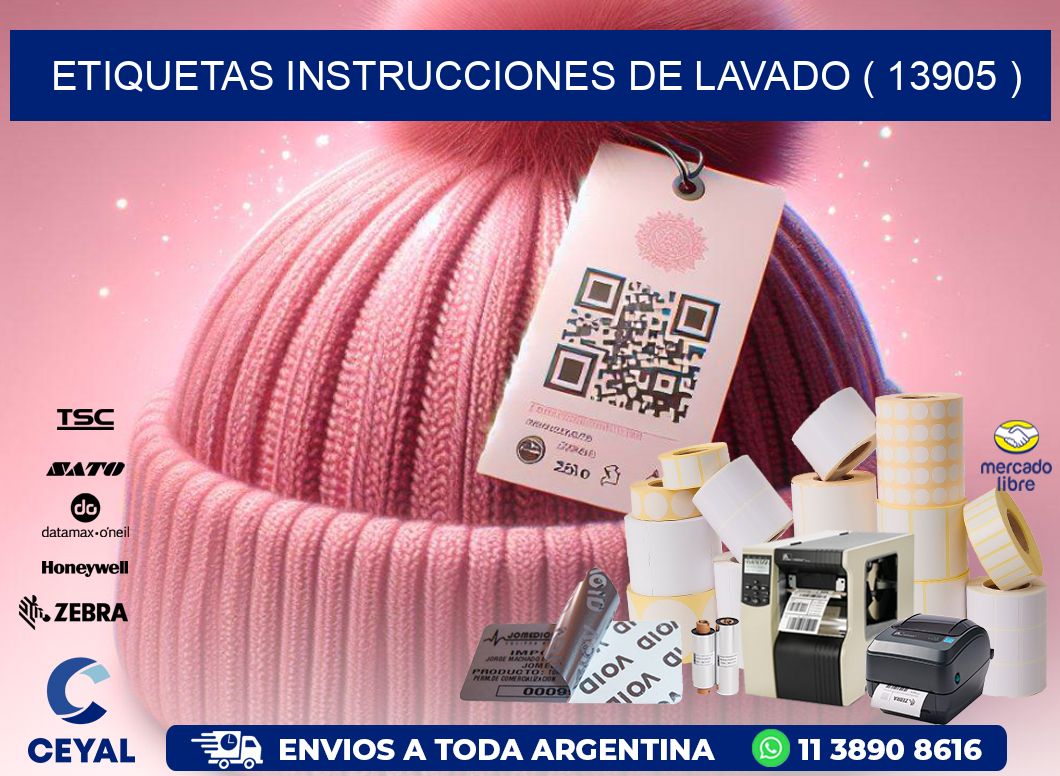 etiquetas instrucciones de lavado ( 13905 )