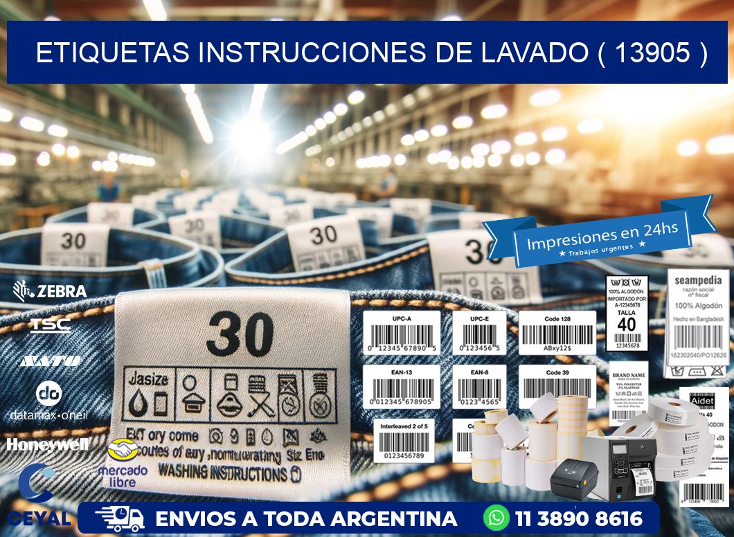 etiquetas instrucciones de lavado ( 13905 )