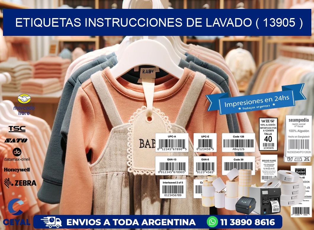 etiquetas instrucciones de lavado ( 13905 )