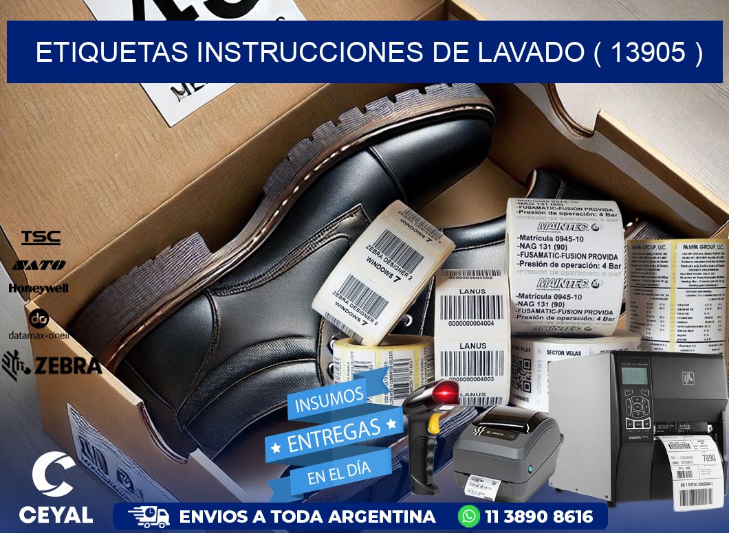 etiquetas instrucciones de lavado ( 13905 )