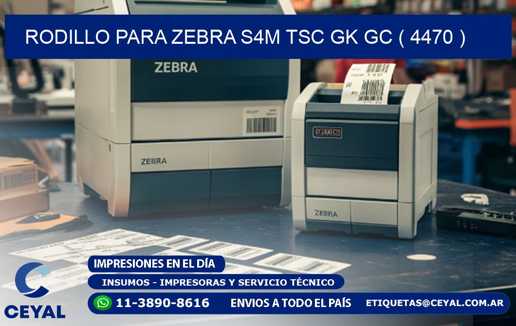 rodillo para zebra S4M TSC GK GC ( 4470 )