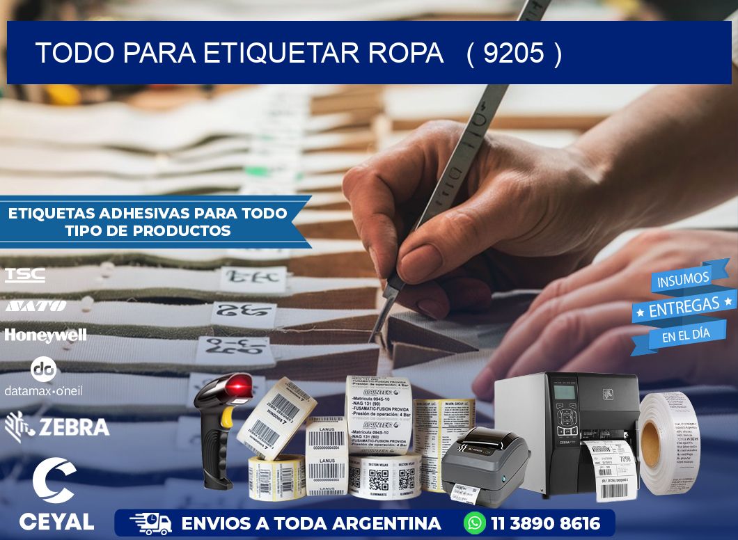 todo para etiquetar ropa   ( 9205 )