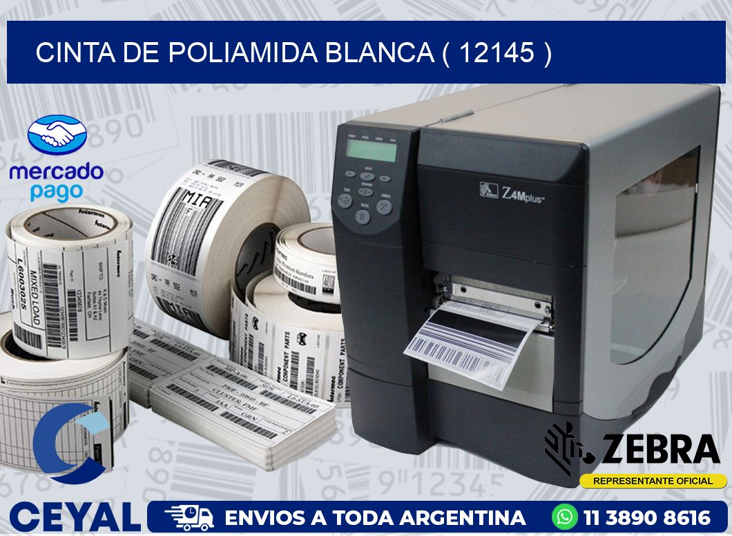 CINTA DE POLIAMIDA BLANCA ( 12145 )